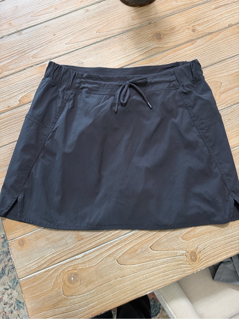 Te Verde Black Active Skort with Logo Tag